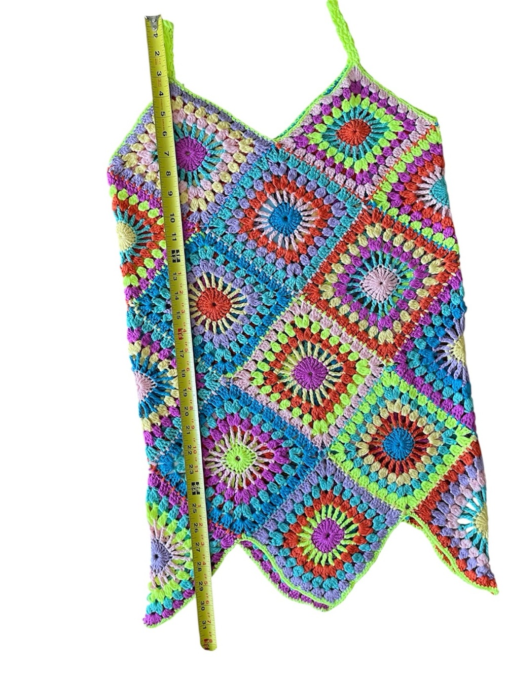 Multicolor Crochet Swim Coverup Dress - Picture 12 of 12